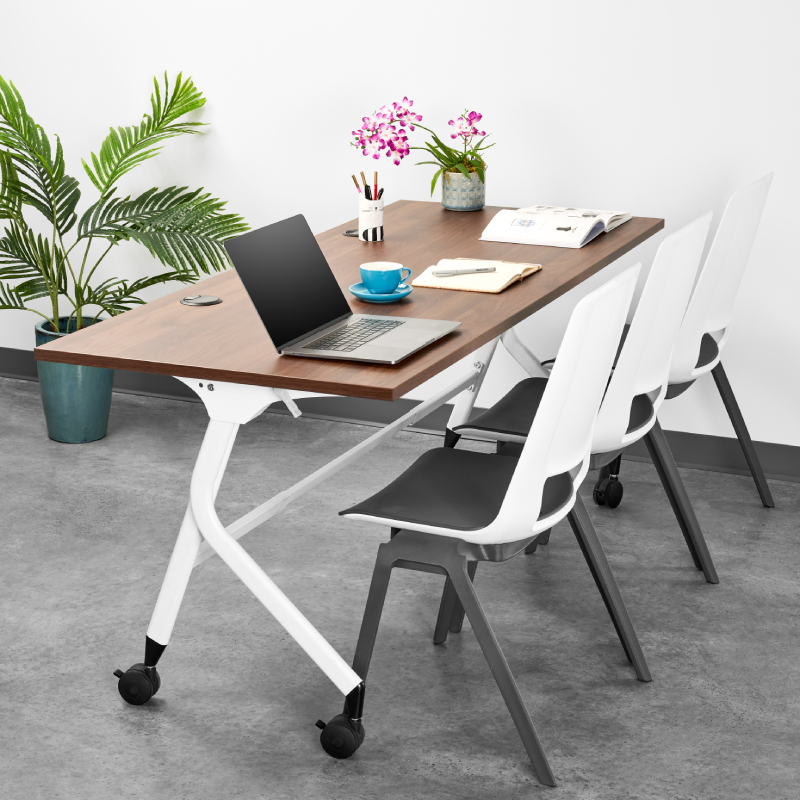 Flex Chairs by UPLIFT Desk set up in a conference room.