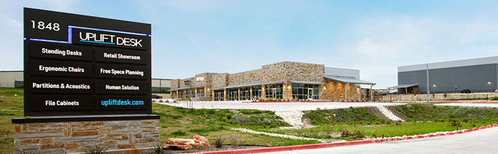 UPLIFT Desk headquarters located in Austin, TX. Featured are UPLIFT Desk facilities.