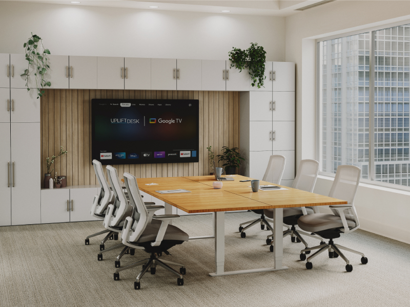 Conference area with coordinated furniture and collaboration-ready layout