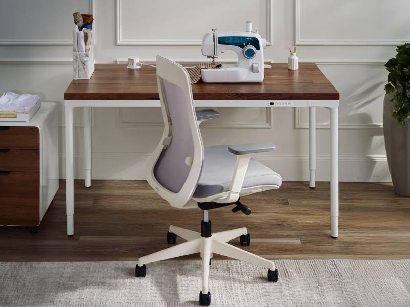 UPLIFT Parsons Standing Desk slim profile legs and minimalist frame design