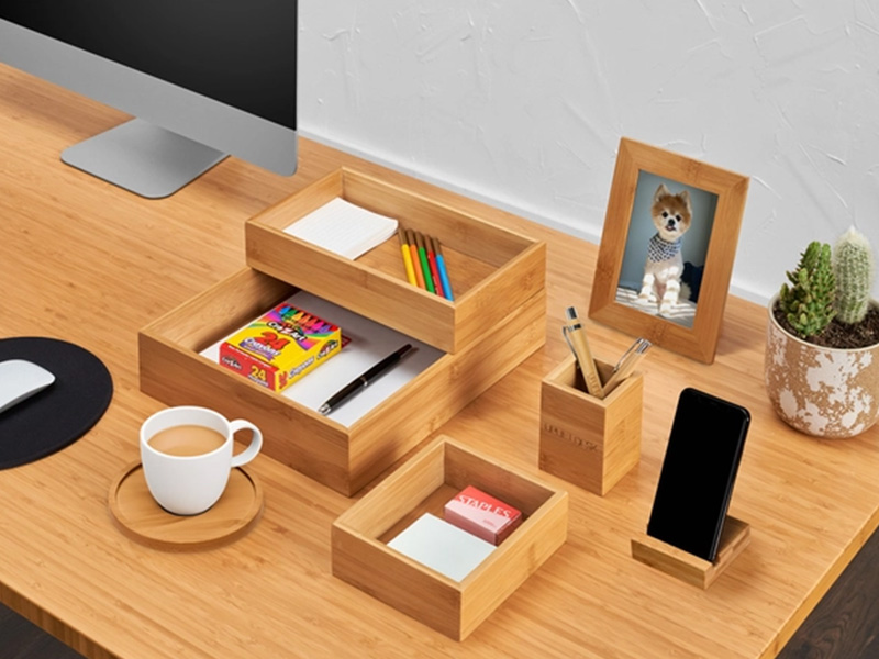 Desk Organizer Set for desktop organization and clutter control