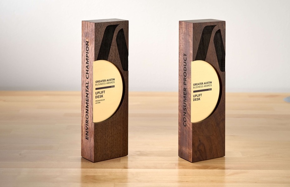 UPLIFT Desk Environmental Champion award from the Greater Austin Business Awards
