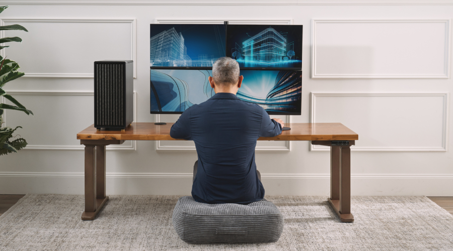 The UPLIFT 4-Leg Standing Desk built on the V3 frame