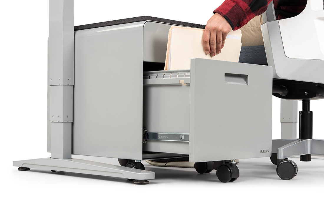 Black Modesty Panel with Wire Management