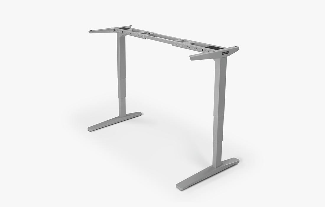 A GIF of the V2 and V2-Commercial variations of all desk frame types