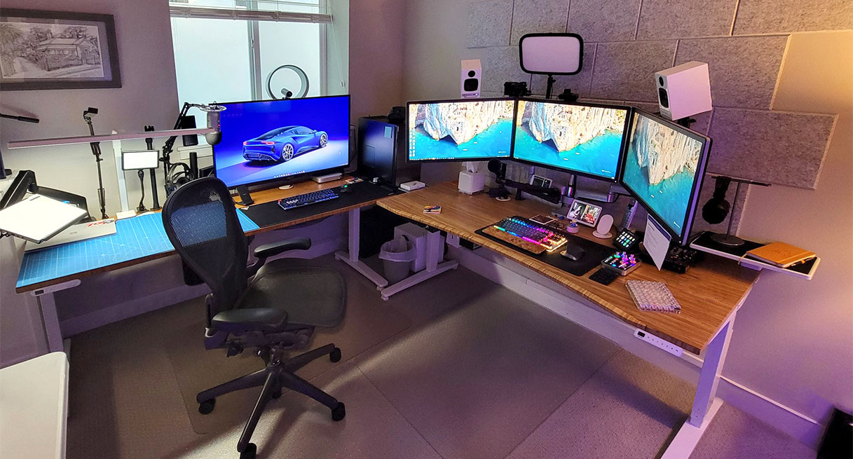 Bamboo Curve UPLIFT V2 Standing Desk