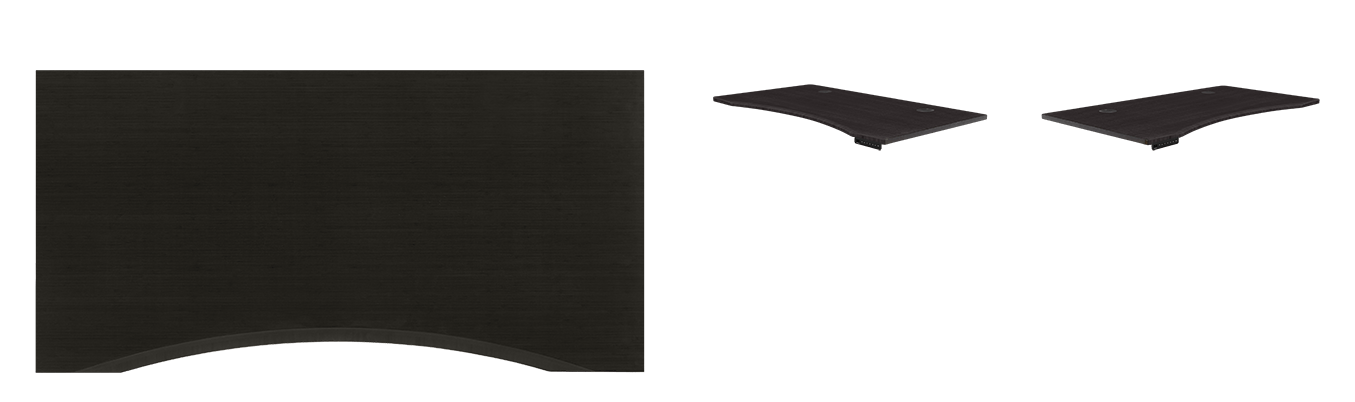 black bamboo curve desktop