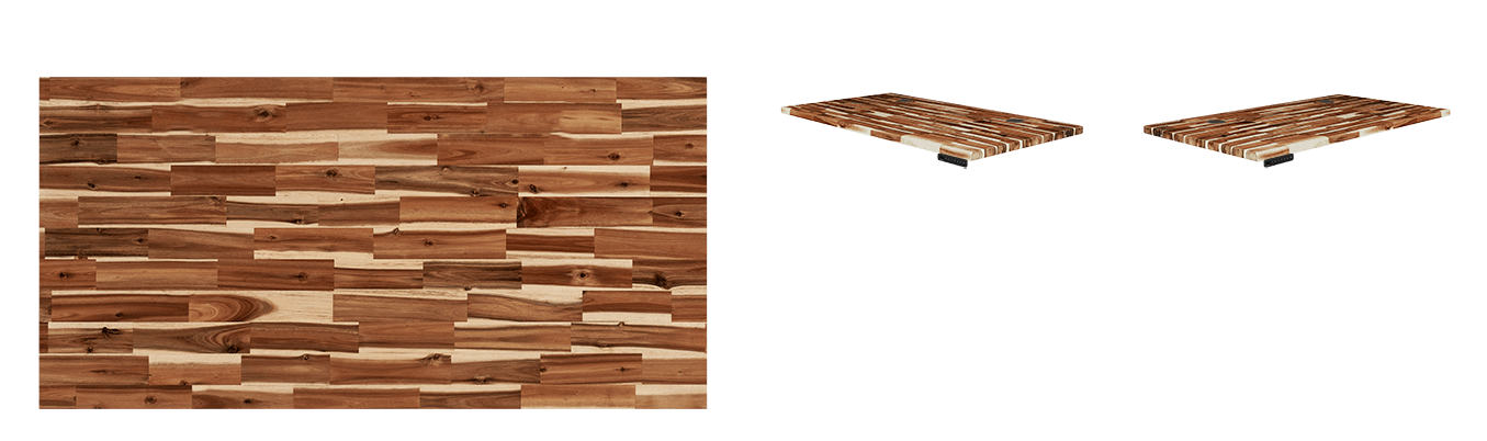 acacia butcher block solid wood desktop