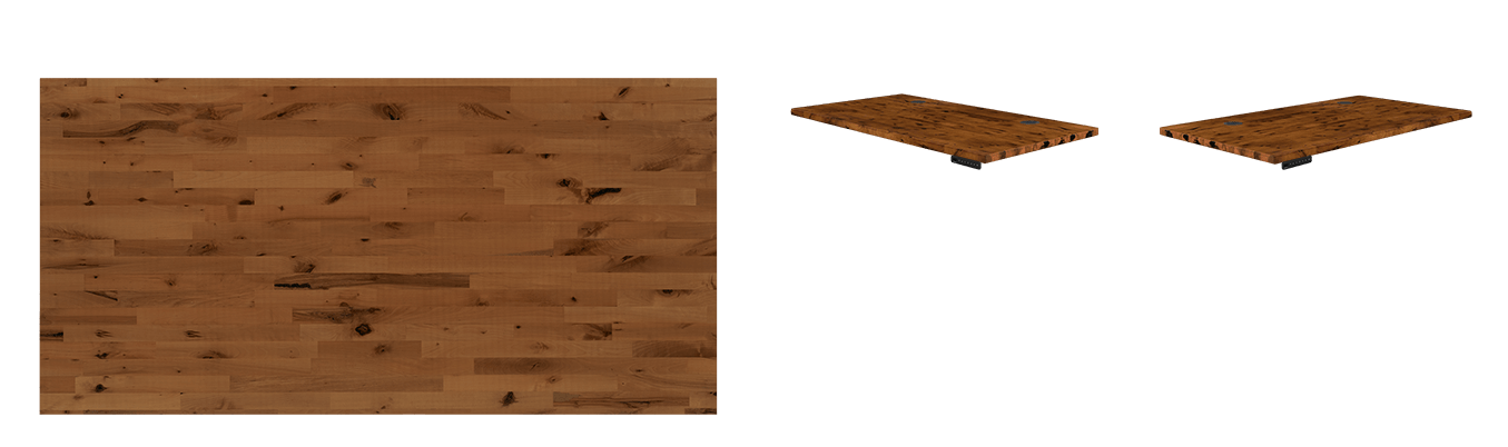 reclaimed birch butcher block solid wood desktop