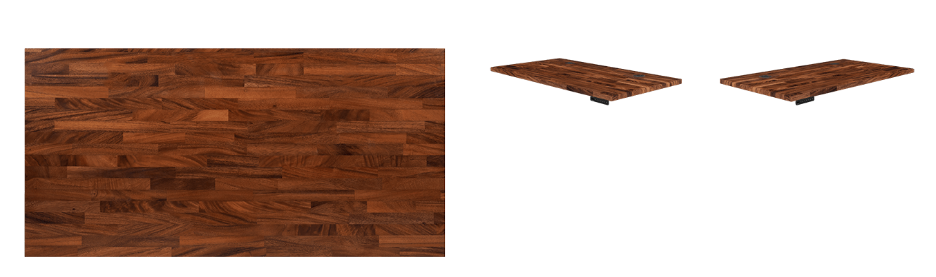 saman butcher block solid wood desktop