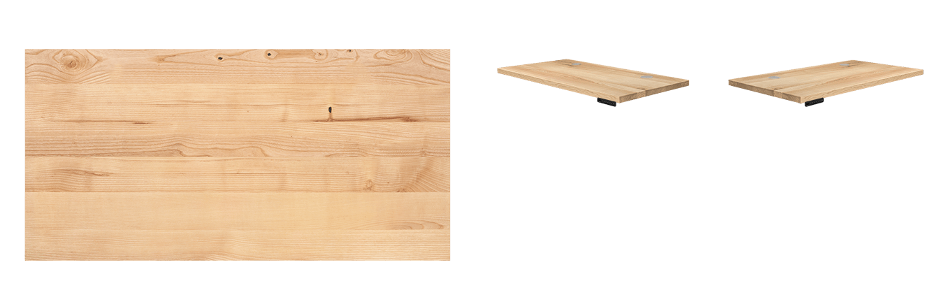 natural ash solid wood desktop