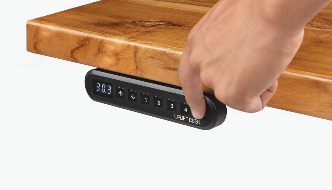 Advanced Keypad on an UPLIFT Sit Stand Desk