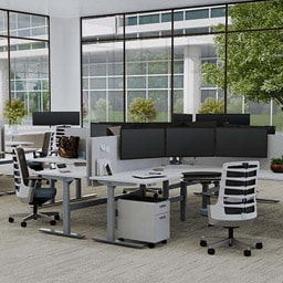 E7 Electric Standing Desk Converter by UPLIFT Desk