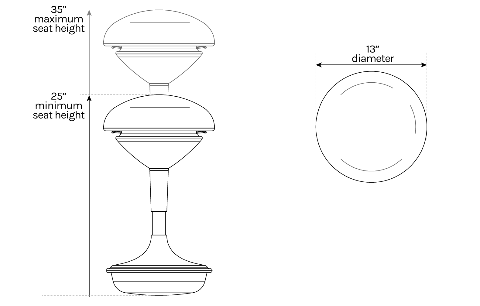 Motion Stool UPLIFT Desk