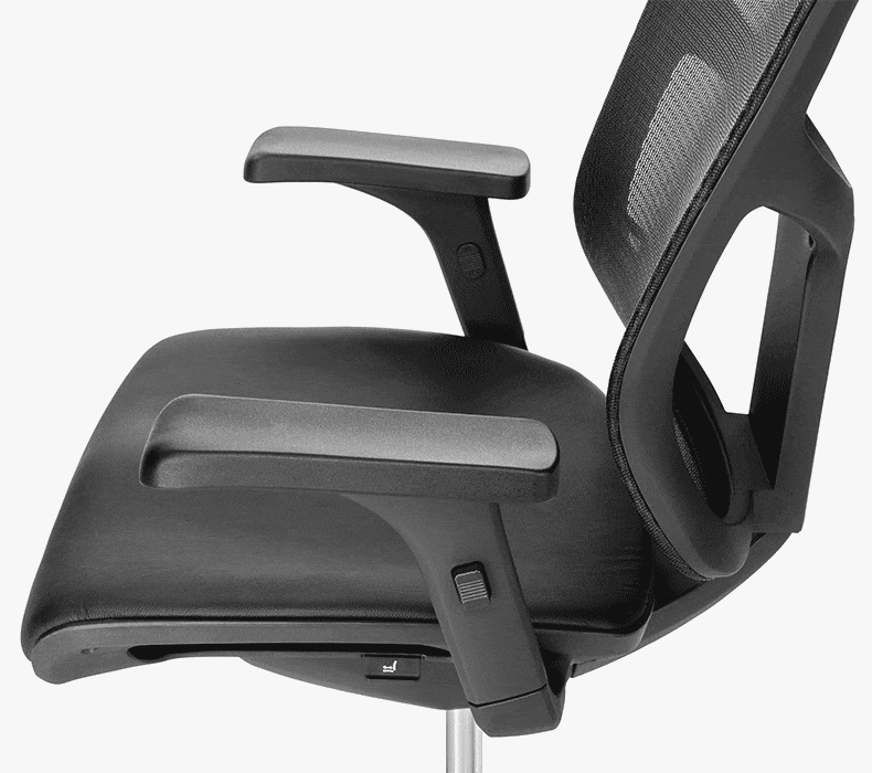 A GIF showing the adjustable armrests of a J3 Ergonomic Chair