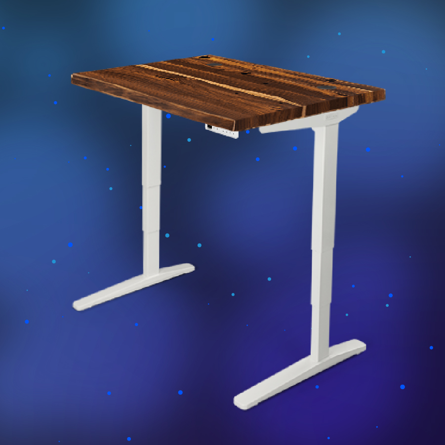Pheasantwood Live Edge Solid Wood UPLIFT Standing Desk on clearance