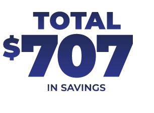 Save $707 deal