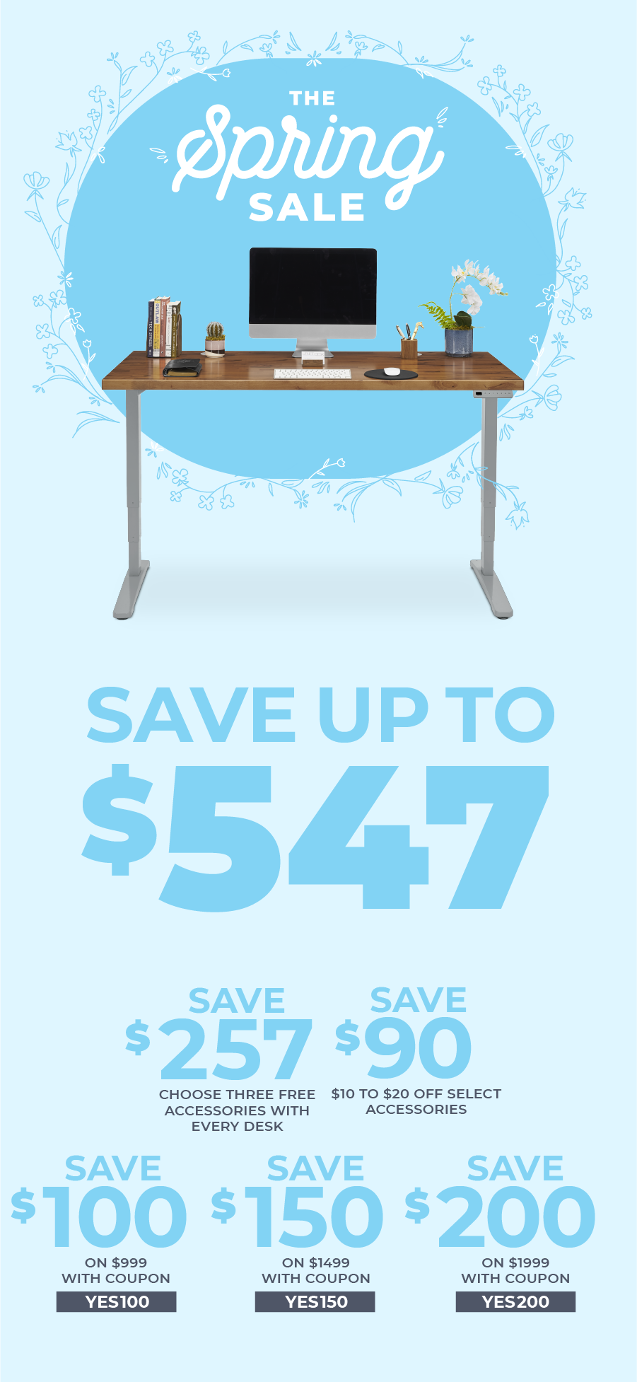 Spring Sale Save $547 on a UPLIFT Standing Desk