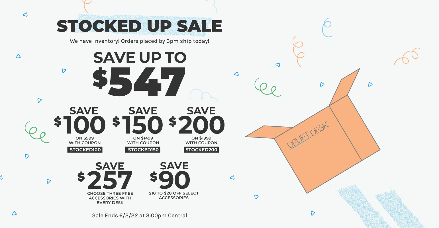Save up to $547 during the Stocked Up Sale