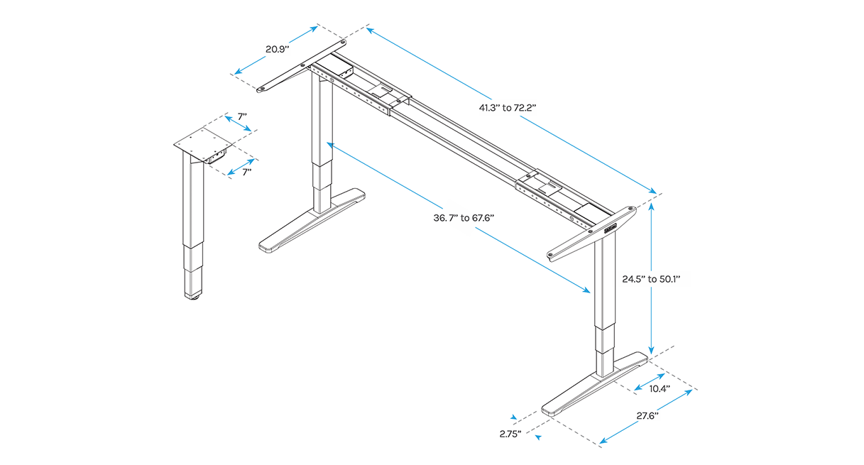 3Leg Conversion Kit UPLIFT Desk