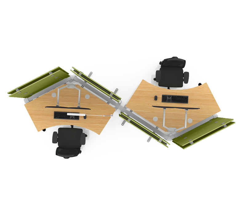 basic flexible office desk configurations