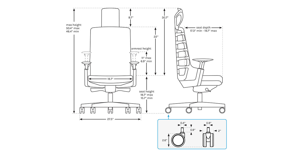 VERT Ergonomic Chair specs