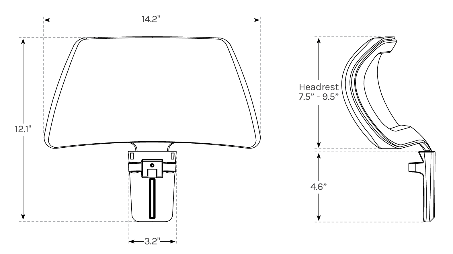 Envoke Ergonomic Chair Headrest UPLIFT Desk