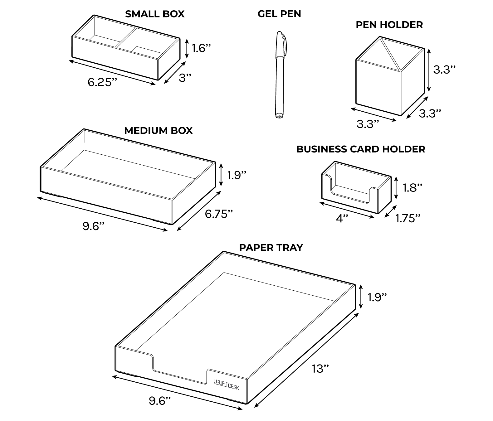 STR009 Desk Organizer Set