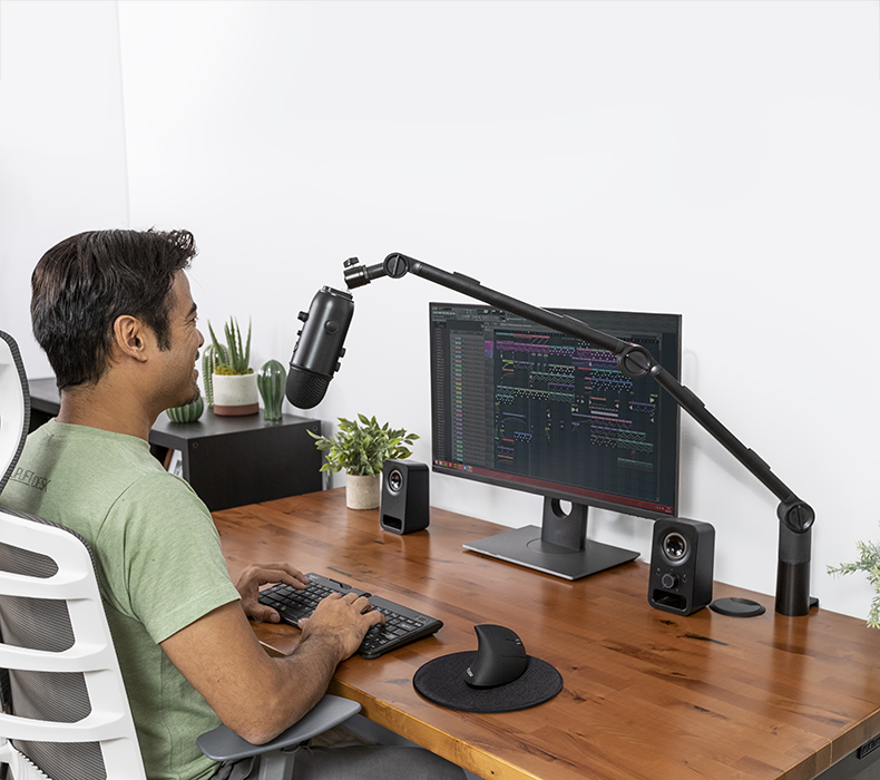 Crestview Dual Monitor Arm by UPLIFT Desk