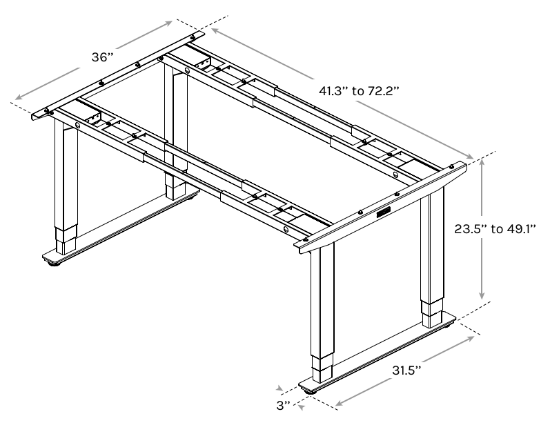 Height Adjustable Conference PingPong Table UPLIFT Desk