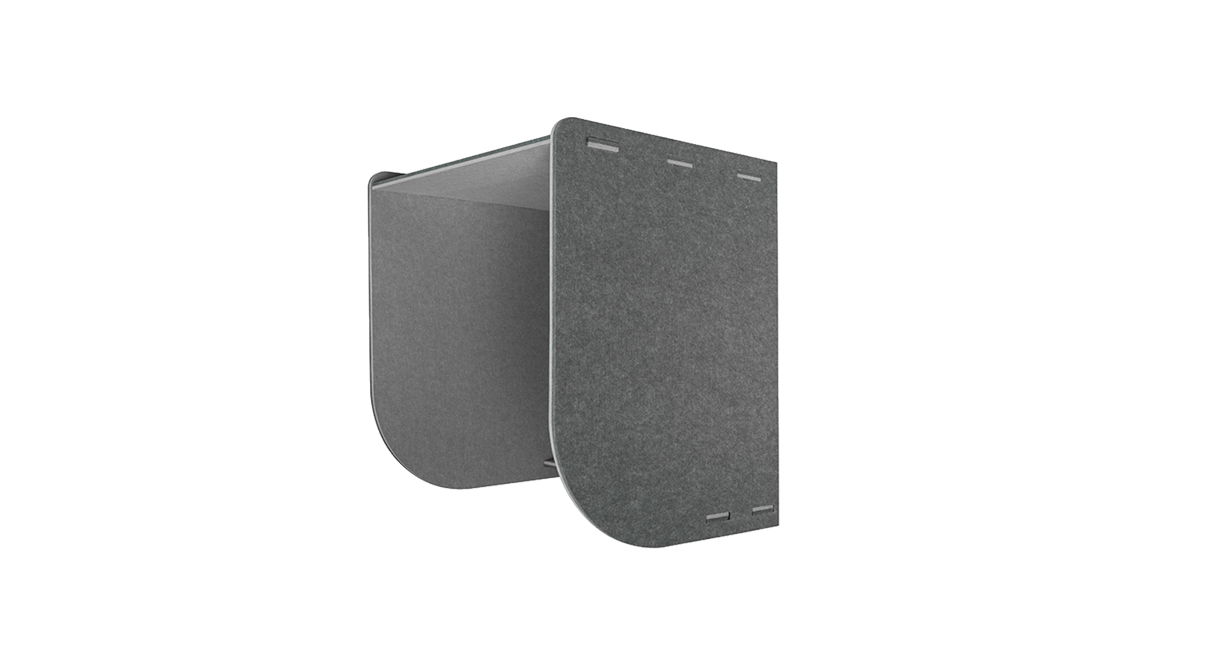 Take calls and collect your thoughts in peace with this enveloping, sound-sheltering cubby