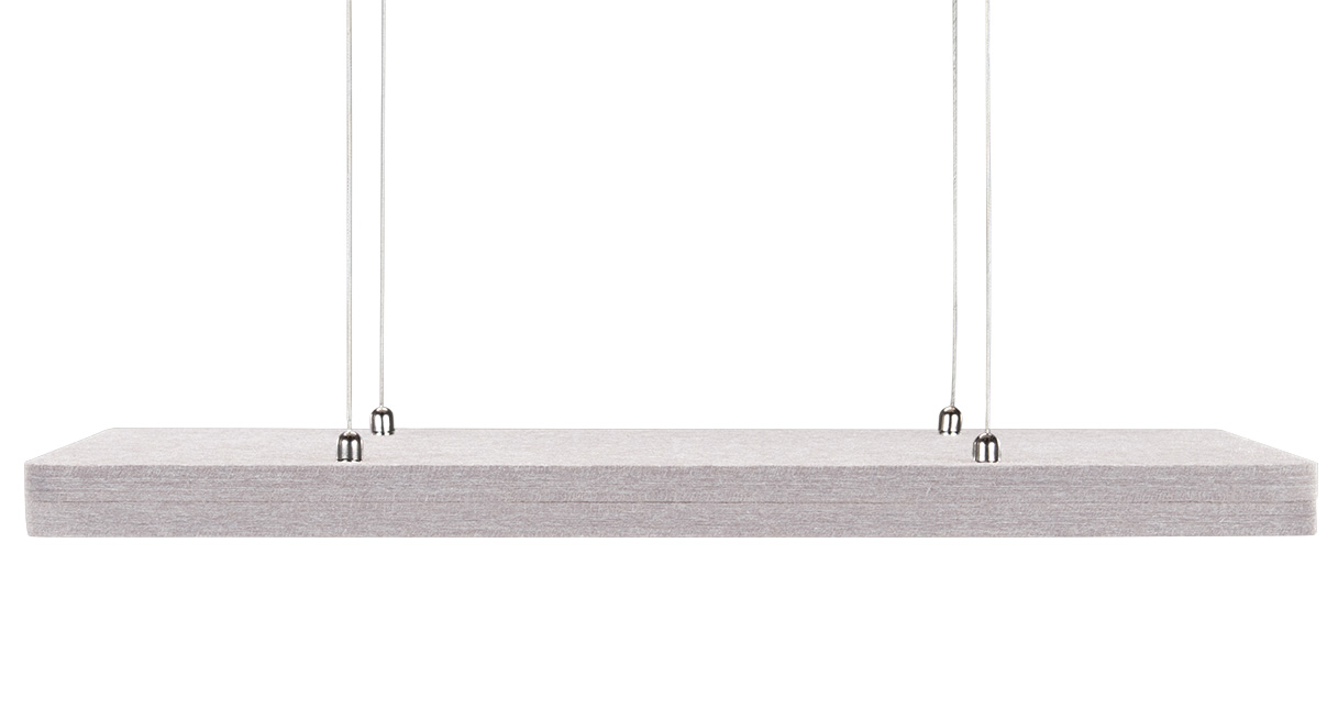 Rectangular Acoustic Ceiling Cloud by UPLIFT Desk in Eucalyptus