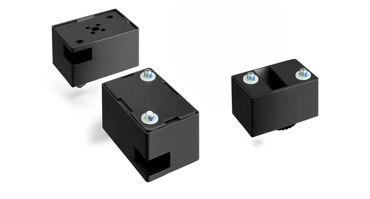 V3 XT Kit installed on an UPLIFT V3 Standing Desk leg with a matching powder-coat finish for a seamless look