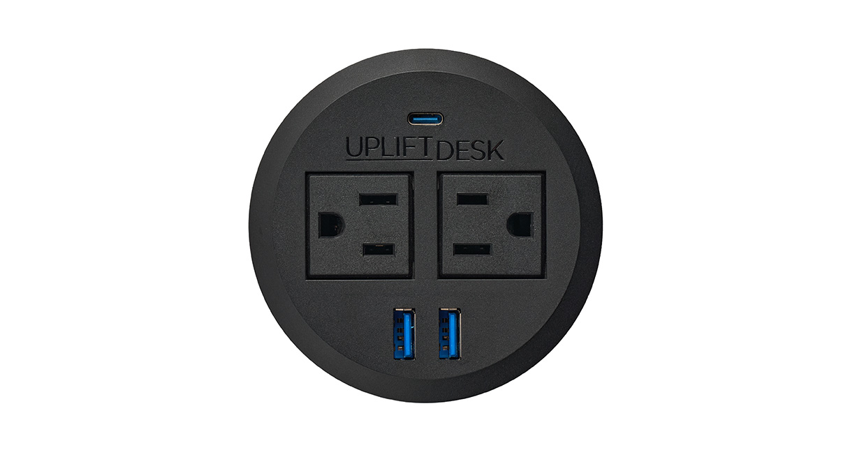Add convenient access to power and charging from your desktop

