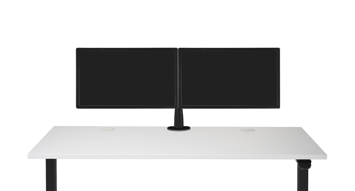 Smoothly position the monitor within a vertical range of 10.8" to 23.4" for the Range-X