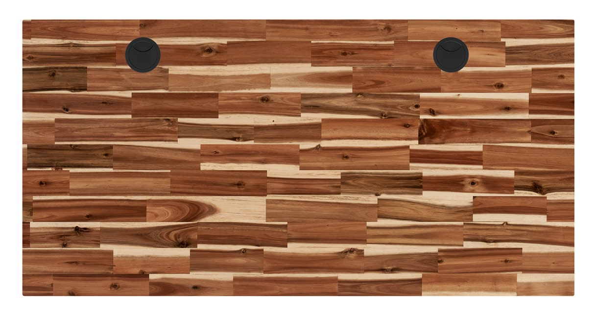 Rubberwood Butcher Block Solid Wood Desktop