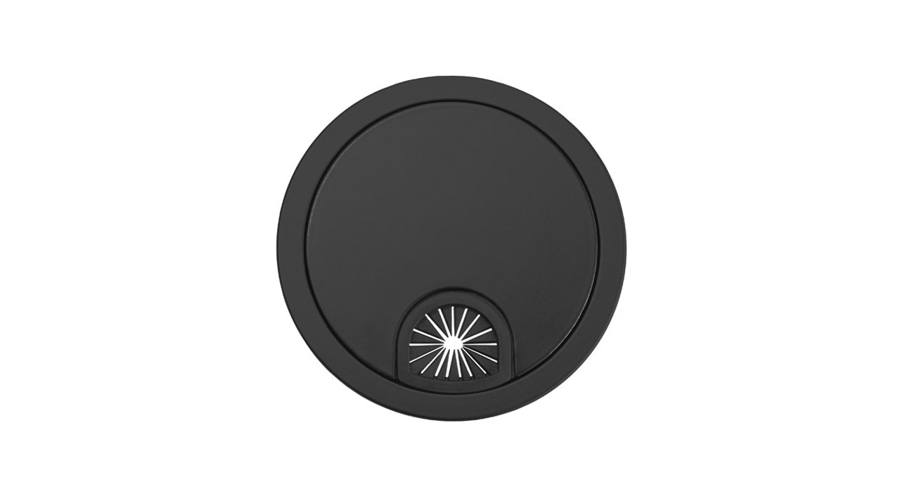 Metal Grommet Cover in brushed nickel finish
