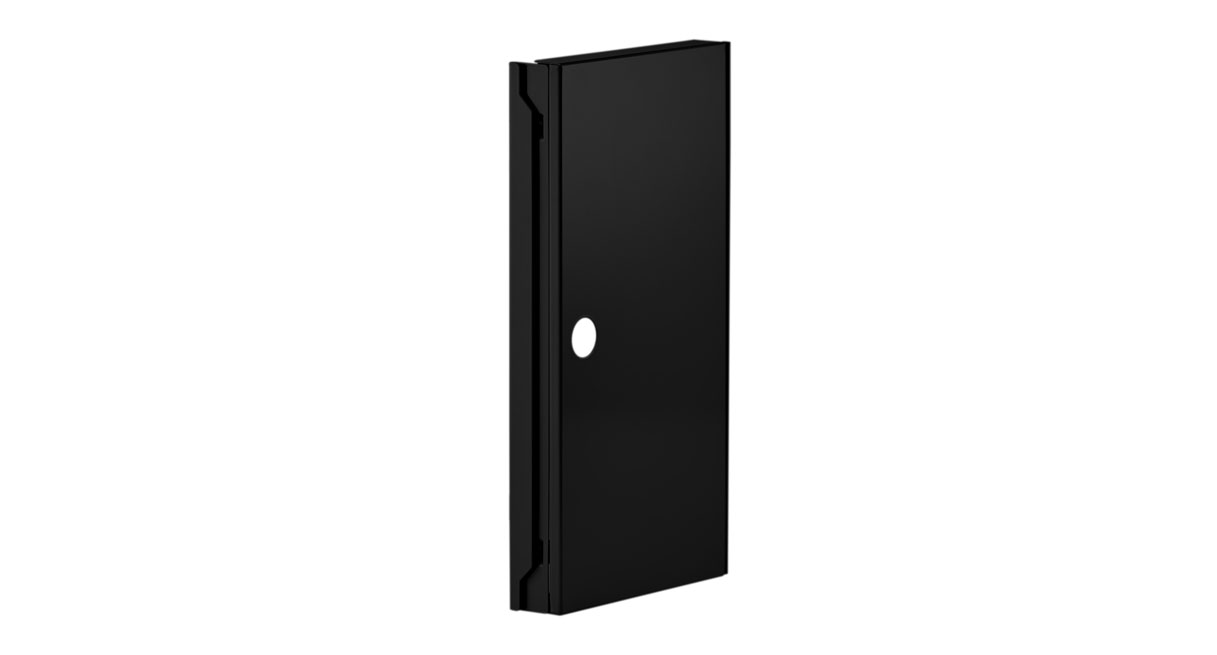 Attach the door to either side of the Hanging Storage Cubby for left or right side opening