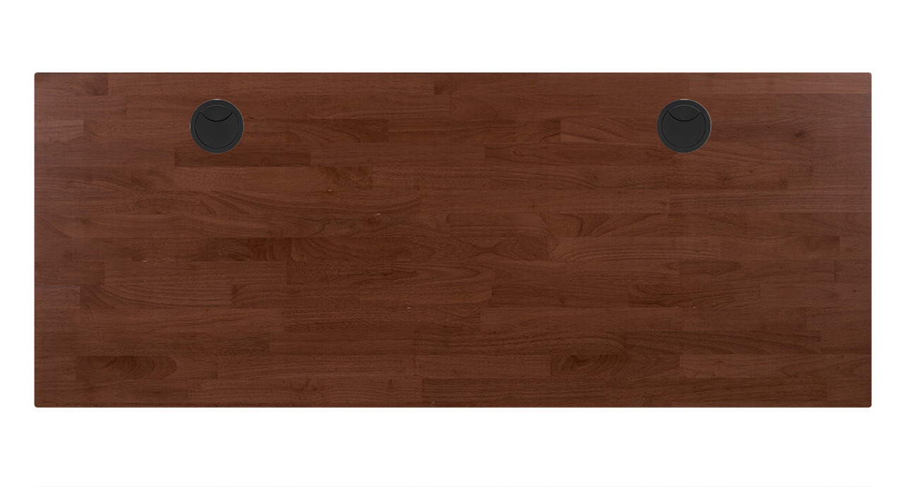 Dark Rubberwood Solid Wood Desktop