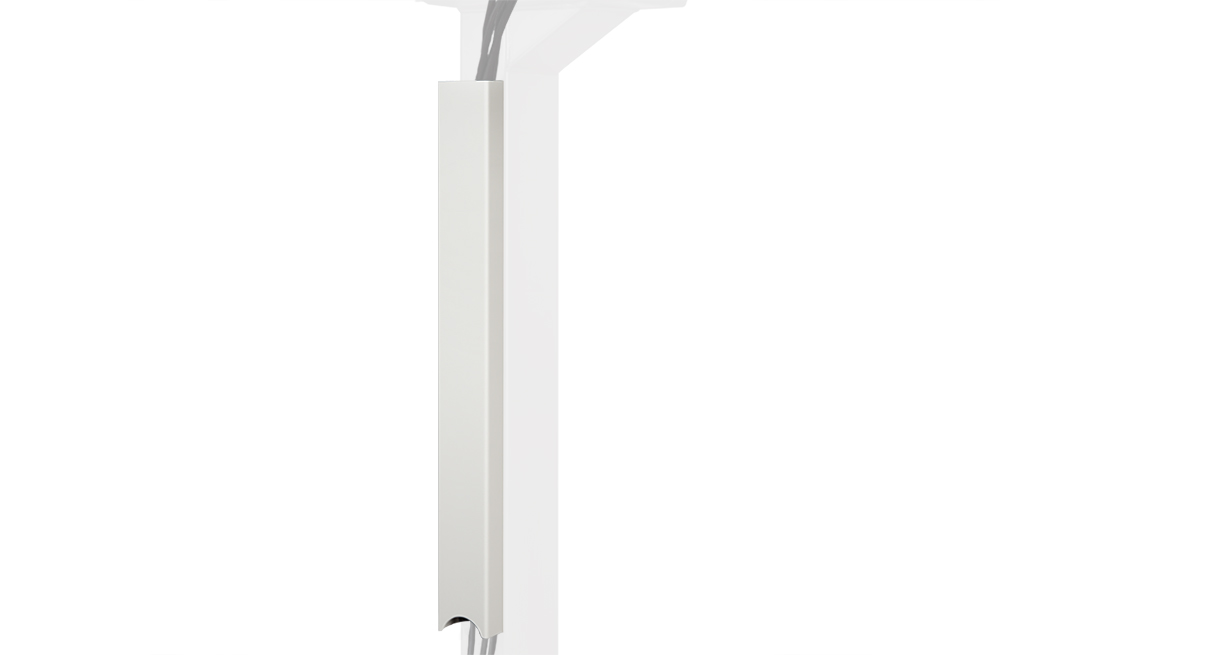 Work with better wire management at your desk with the Magnetic Cable  Channel