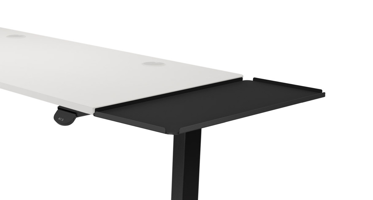 The Desk Extension attaches to the patented mounting points on UPLIFT V2 Standing Desk Frames in minutes