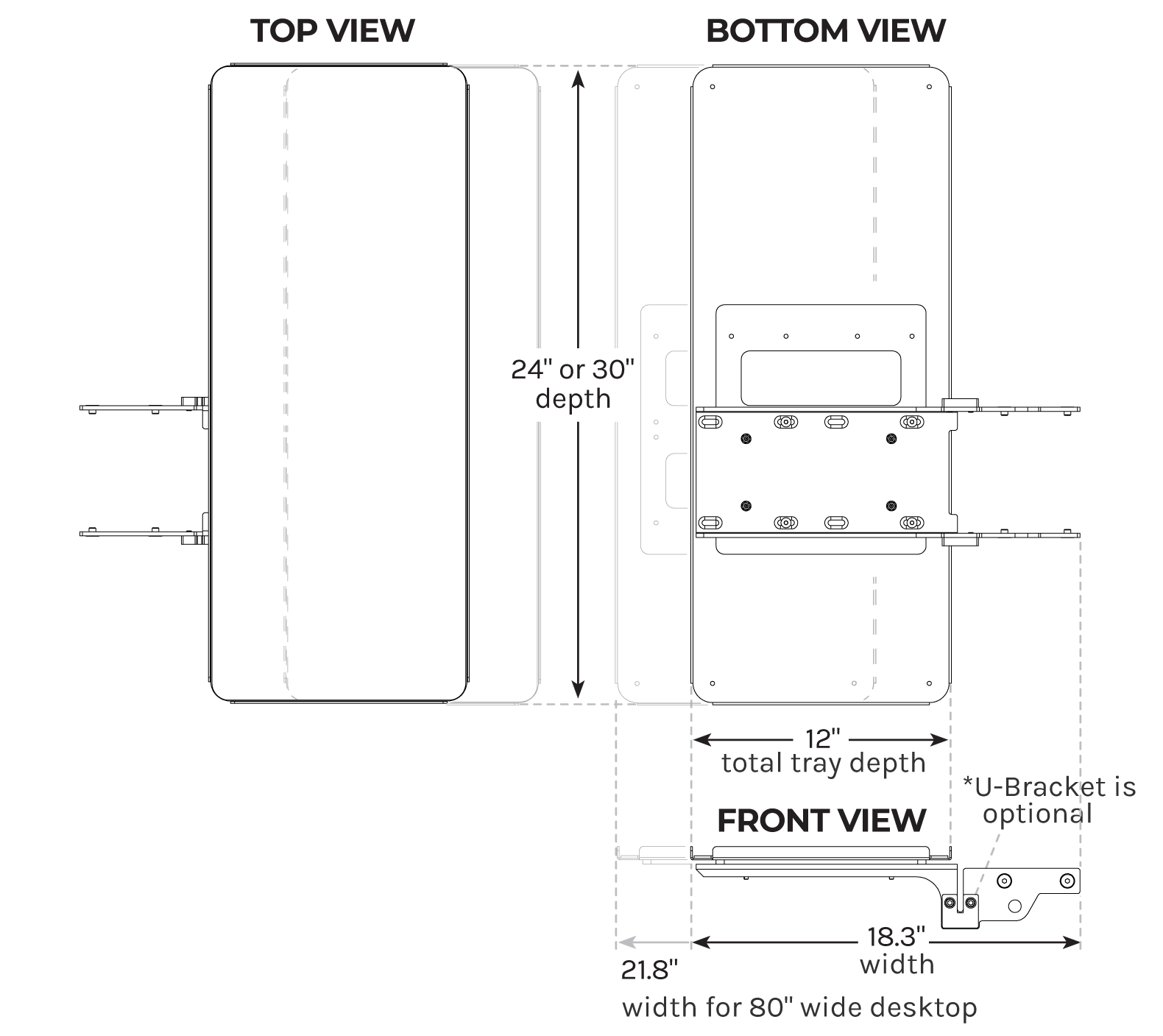 Desk Extension UPLIFT Desk