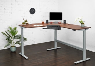 Floating Counter Height Computer Desks Height Adjustable Standing
